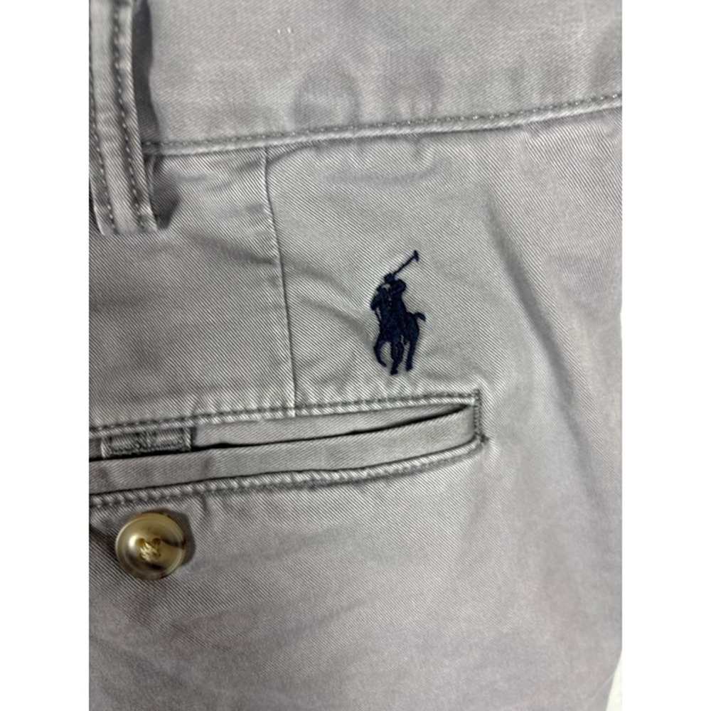 Polo Ralph Lauren Chino Shorts Mens 38 Grey Excellent Classic Fit Cotton Twill - Picture 3 of 12